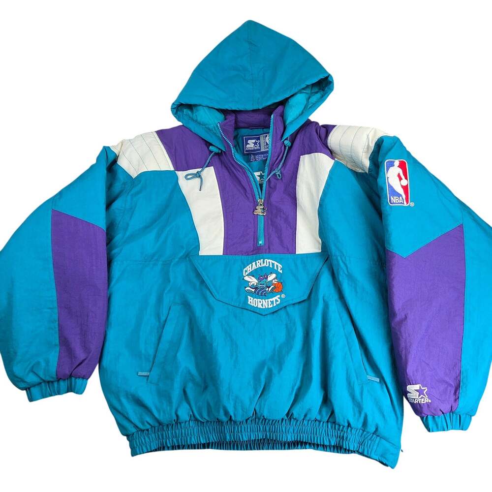 Starter Charlotte Hornets Rocket Jacket NWT 90s NBA Mens Large Vintage